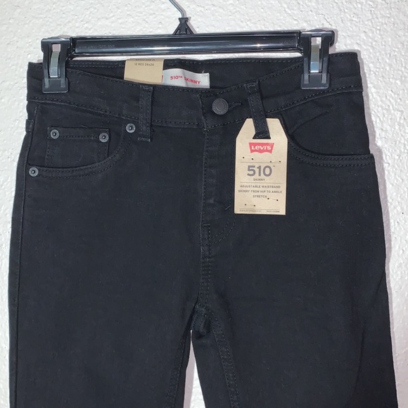Levi’s 510 Jean’s black Sz 26x26 women’s mid-rise ankle crop skinny jeans NWT - Picture 11 of 16
